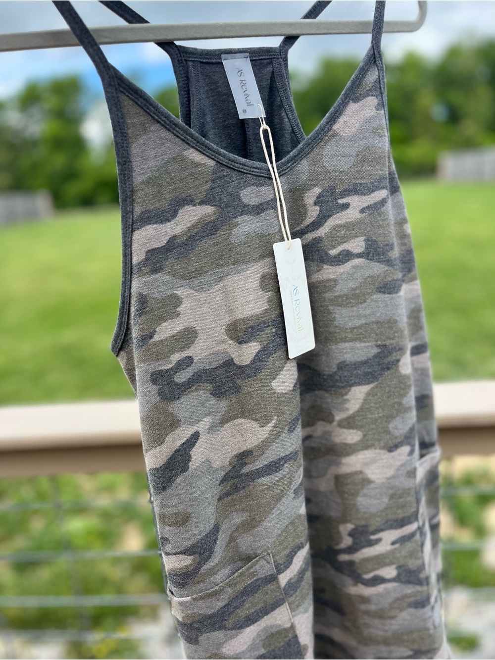 Women’s Camouflage Mini Dress - Olive Camo